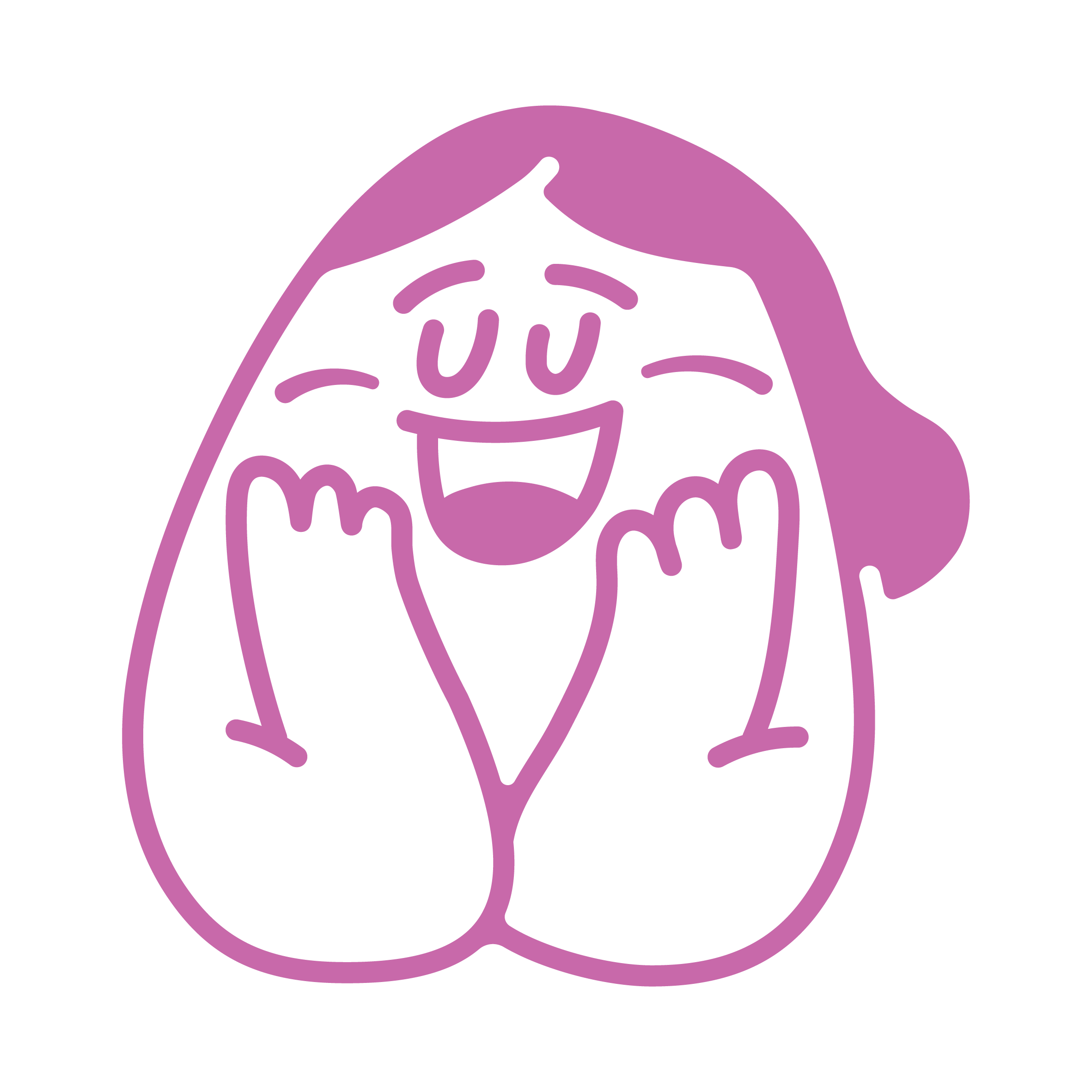 Mascotte Ube Mama – rituel violet