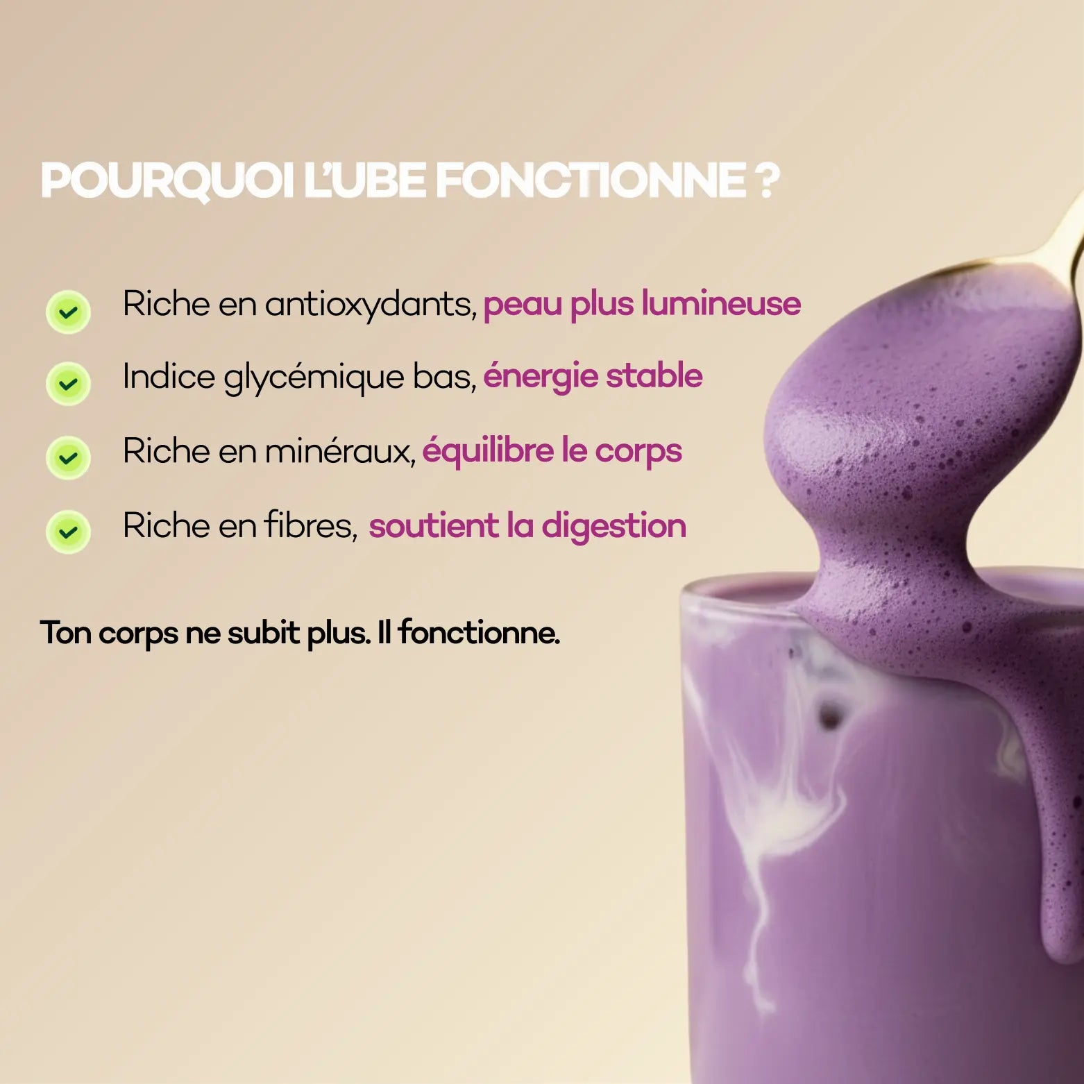 Ube Mama : Moins de stress, Plus d'énergie, Même rituel