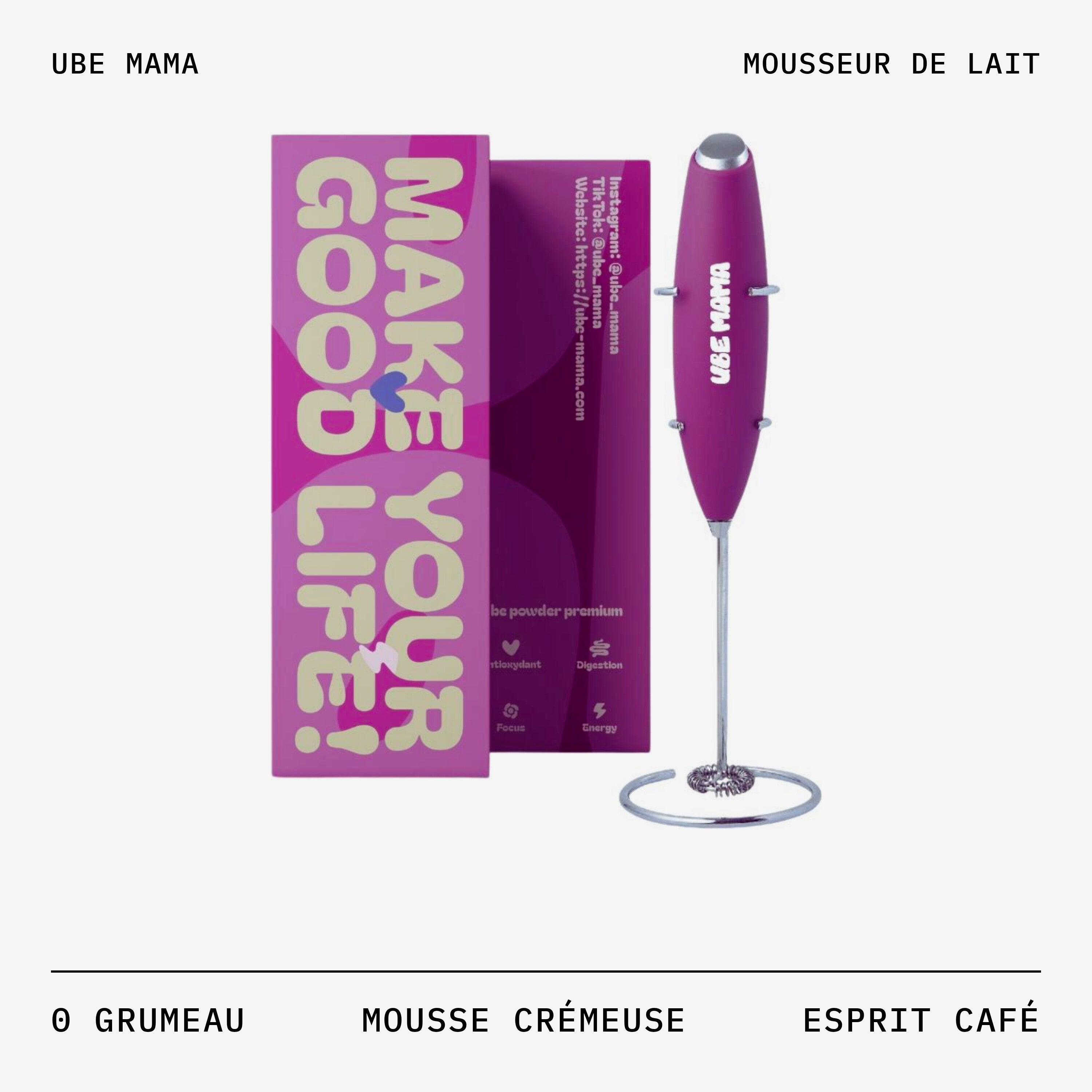 Mousseur de lait | pour Ube Latte