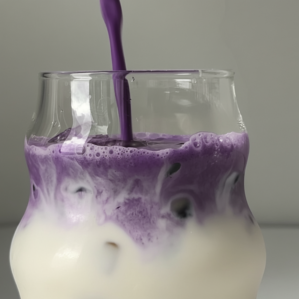 ube latte recette étape 1